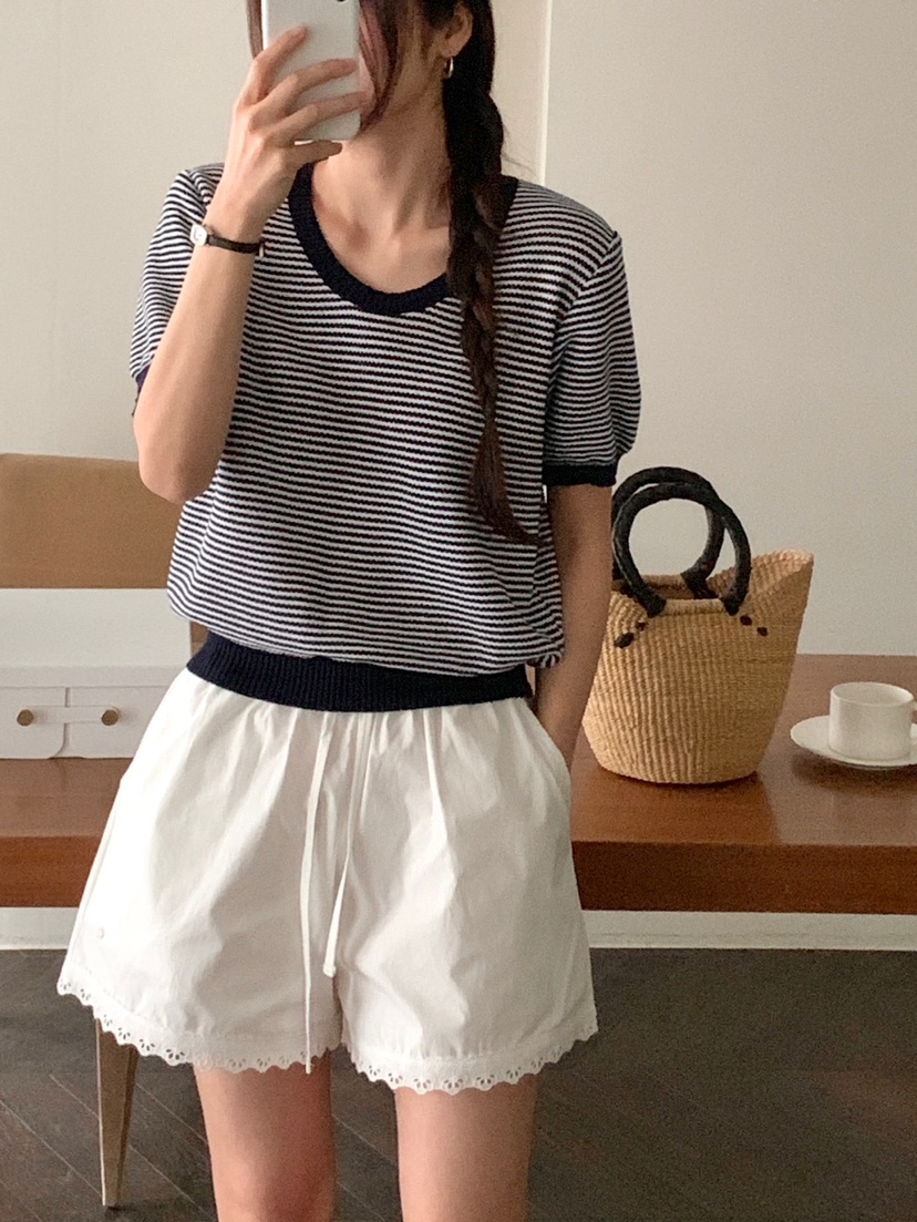 WOOD韓國直郵㊣東大門實拍女裝新款休閑推薦時尚人氣針織衫WOOD針織衫