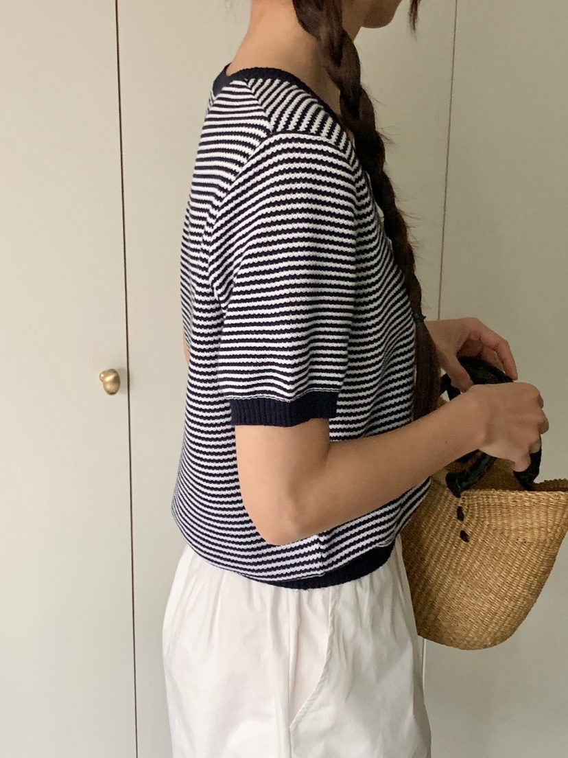 WOOD韓國直郵㊣東大門實拍女裝新款休閑推薦時尚人氣針織衫WOOD針織衫