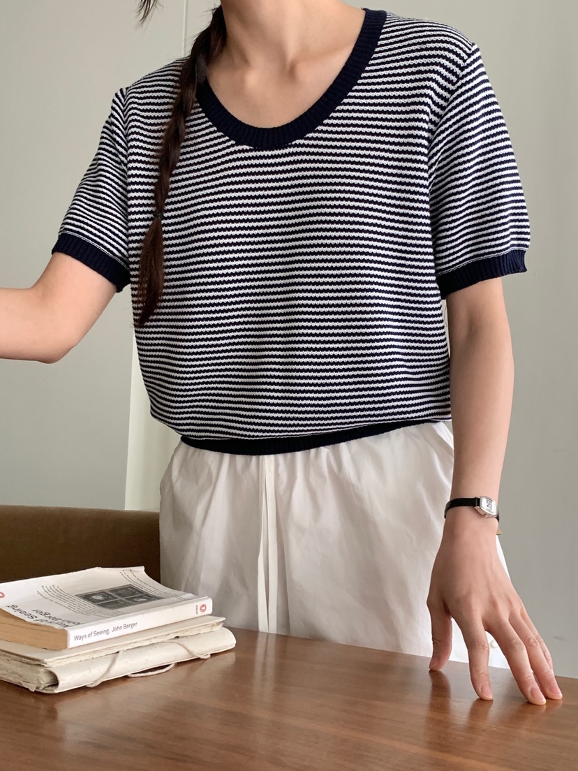 WOOD韓國直郵㊣東大門實拍女裝新款休閑推薦時尚人氣針織衫WOOD針織衫圖色3