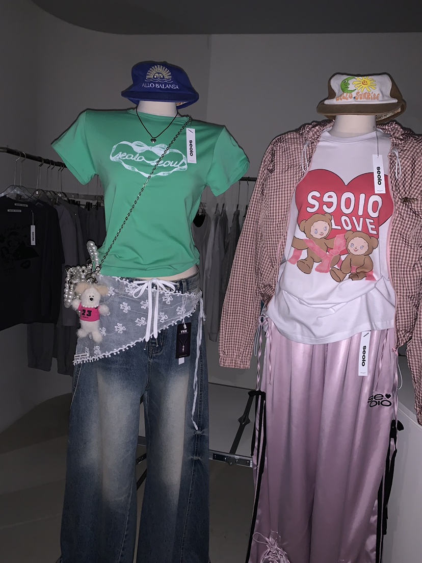 SEOLO韓國直郵㊣東大門實拍女裝新款推薦人氣時尚熱賣休閑T恤Seolo seoulT恤