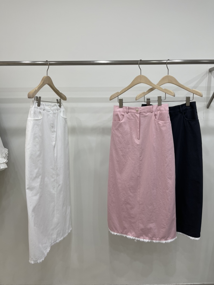FIFTY韓國直郵㊣女裝新款熱賣25春夏時尚人氣休閑推薦長裙FIFTY長裙