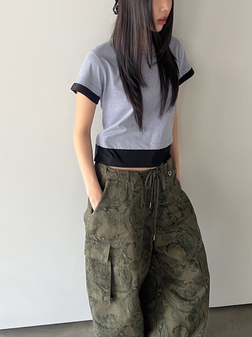 SUNDER MARKET韓國直郵㊣女裝新品人氣時尚熱賣休閑25春夏T恤SUNDER MARKETT恤