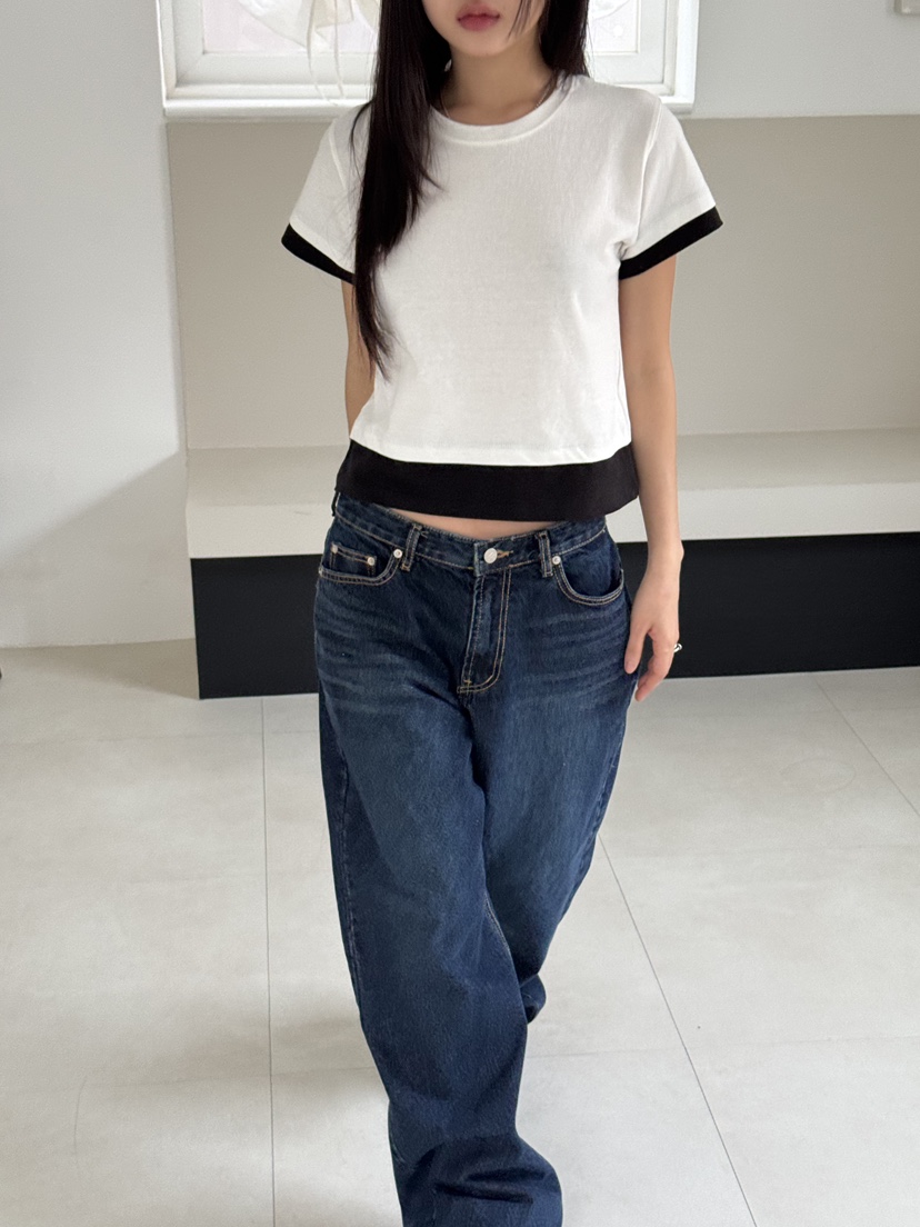 SUNDER MARKET韓國直郵㊣女裝新品人氣時尚熱賣休閑25春夏T恤SUNDER MARKETT恤