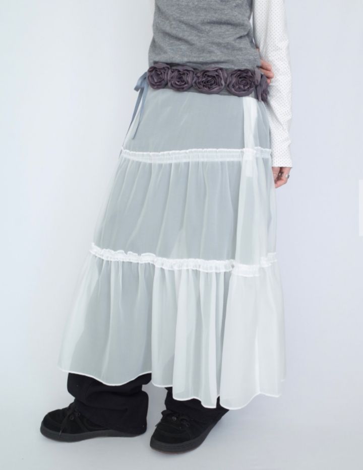 LIVE FOREVER韓國直郵㊣東大門實拍女裝新品25春夏時尚長裙LIVE FOR_EVER長裙