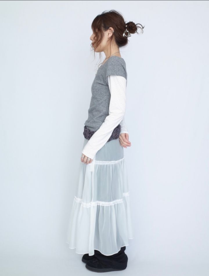 LIVE FOREVER韓國直郵㊣東大門實拍女裝新品25春夏時尚長裙LIVE FOR_EVER長裙