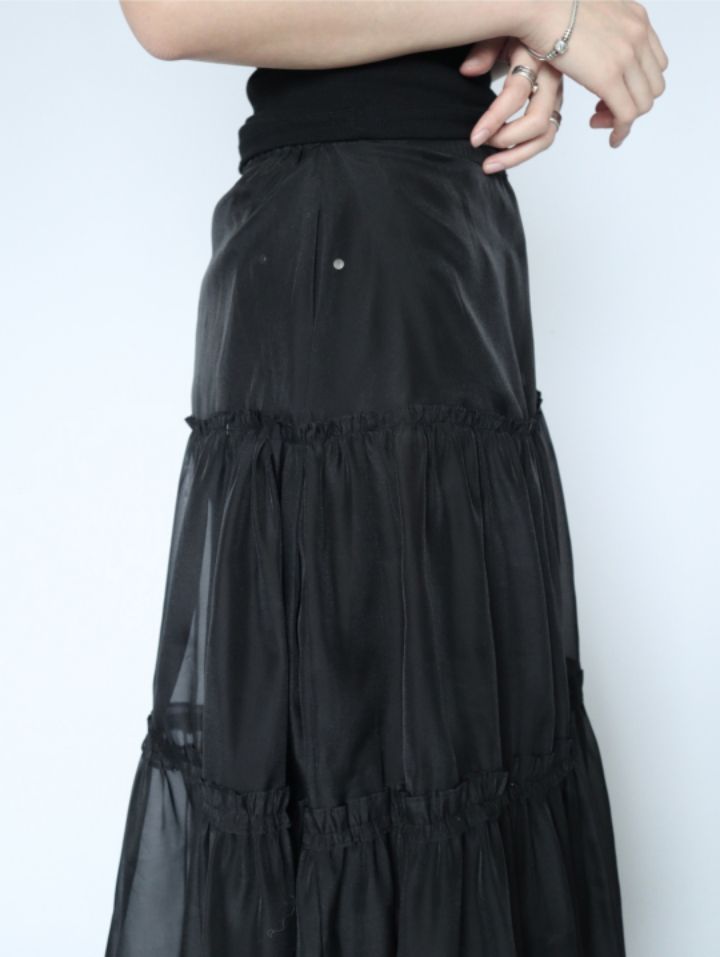 LIVE FOREVER韓國直郵㊣東大門實拍女裝新品25春夏時尚長裙LIVE FOR_EVER長裙