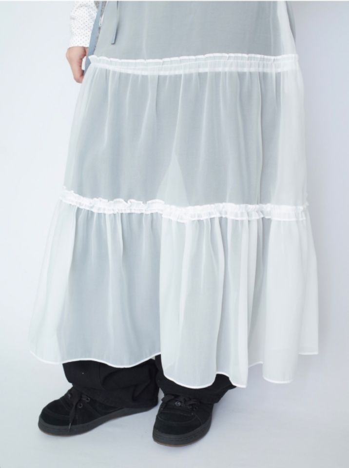 LIVE FOREVER韓國直郵㊣東大門實拍女裝新品25春夏時尚長裙LIVE FOR_EVER長裙