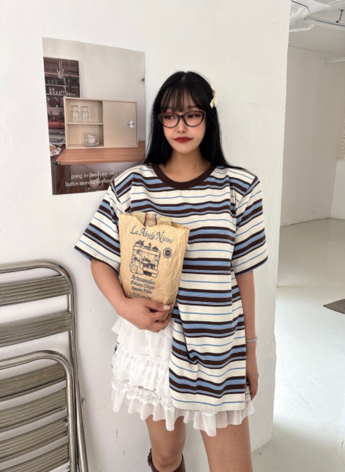 mars韓國㊣直郵東大門代購女裝新品人氣推薦熱賣休閑25春夏T恤marsT恤