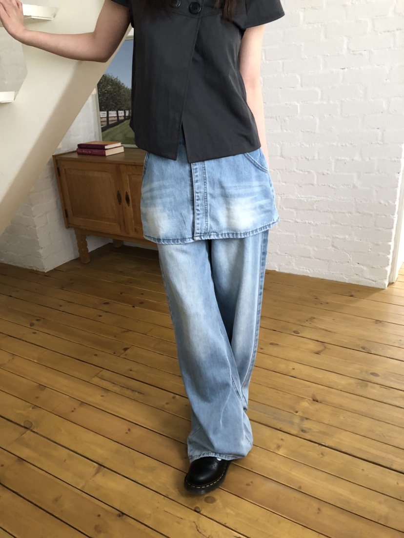 FLASH韓國直郵㊣東大門實拍女裝新品推薦人氣時尚休閑熱賣裙褲FLASH裙褲
