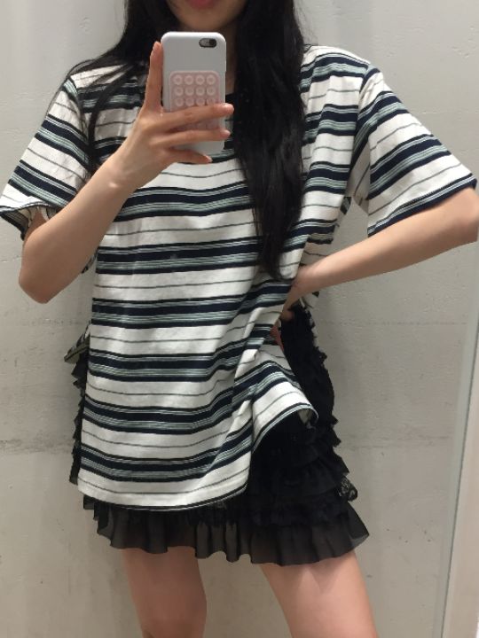 mars韓國直郵㊣女裝新品熱賣人氣推薦25春夏休閑短裙荷葉邊mars短裙