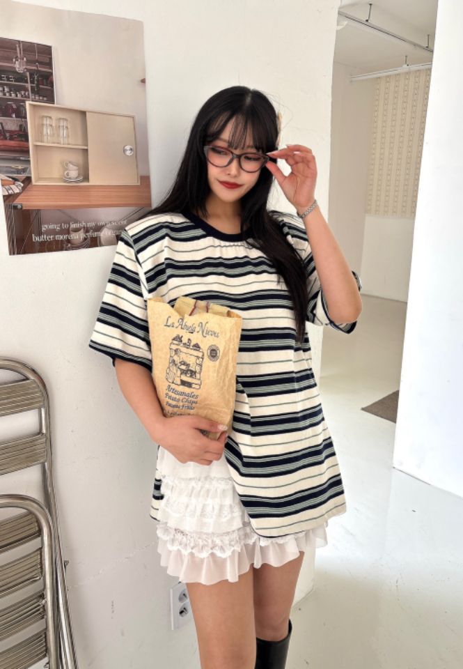 mars韓國直郵㊣女裝新品熱賣人氣推薦25春夏休閑短裙荷葉邊mars短裙