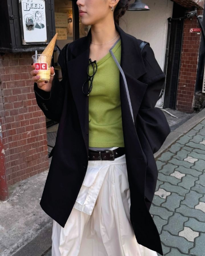 LIVE FOREVER韓國直郵㊣女裝新款推薦25春夏人氣休閑吊帶背心LIVE FOR_EVER吊帶/背心