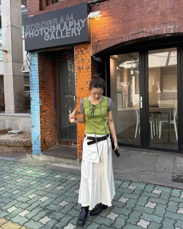 LIVE FOREVER韓國直郵㊣女裝新款推薦25春夏人氣休閑吊帶背心LIVE FOR_EVER吊帶/背心