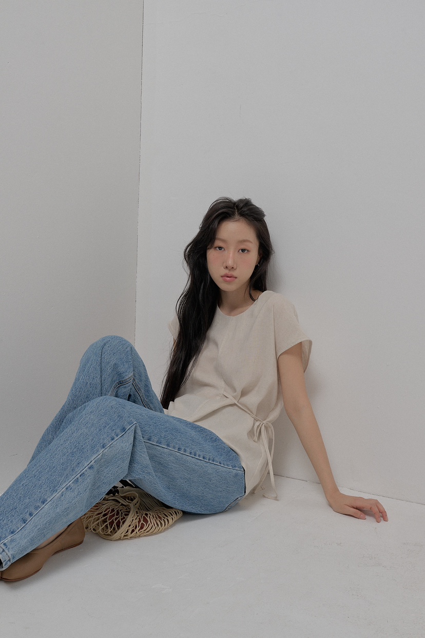 ATHEA韓國㊣直郵東大門代購女裝新款熱賣25春夏休閑襯衫蕾絲衫ATHEA襯衫/蕾絲衫圖色2