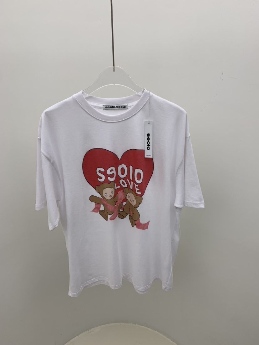 SEOLO韓國直郵㊣女裝新款25春夏休閑時尚熱賣人氣推薦T恤Seolo seoulT恤