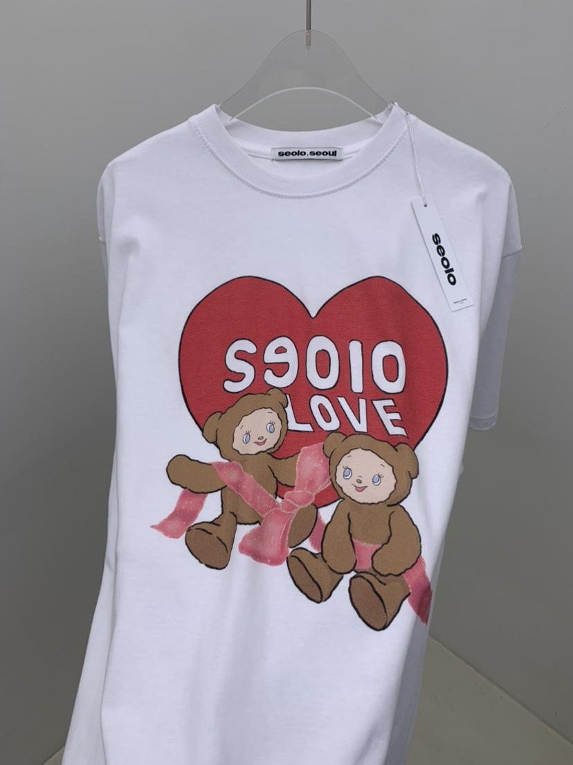 SEOLO韓國直郵㊣女裝新款25春夏休閑時尚熱賣人氣推薦T恤Seolo seoulT恤