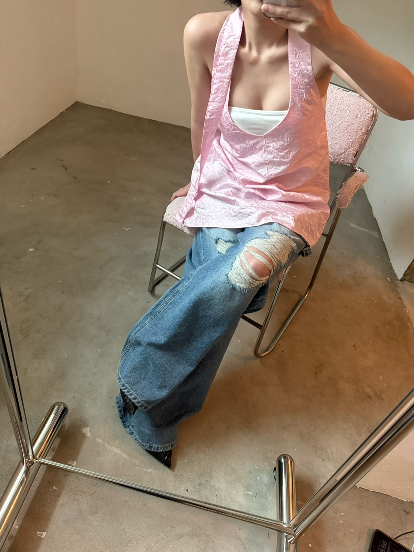 AWESOMESAUCE韓國直郵㊣東大門實拍女裝新款25春夏吊帶背心AWESOME SAUCE吊帶/背心