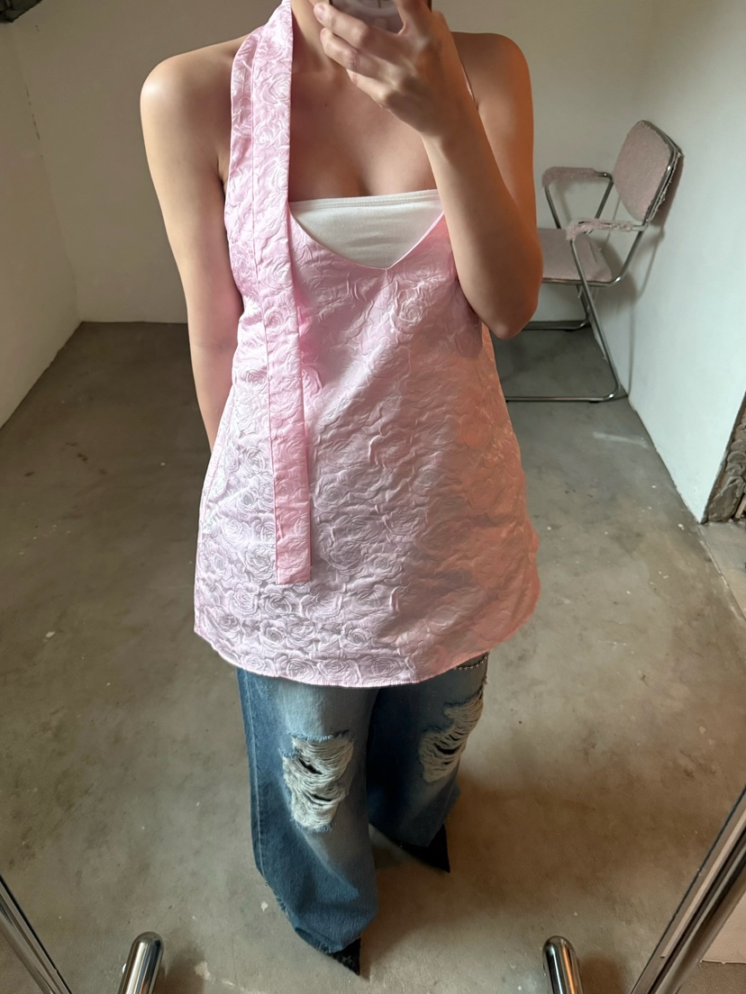 AWESOMESAUCE韓國直郵㊣東大門實拍女裝新款25春夏吊帶背心AWESOME SAUCE吊帶/背心