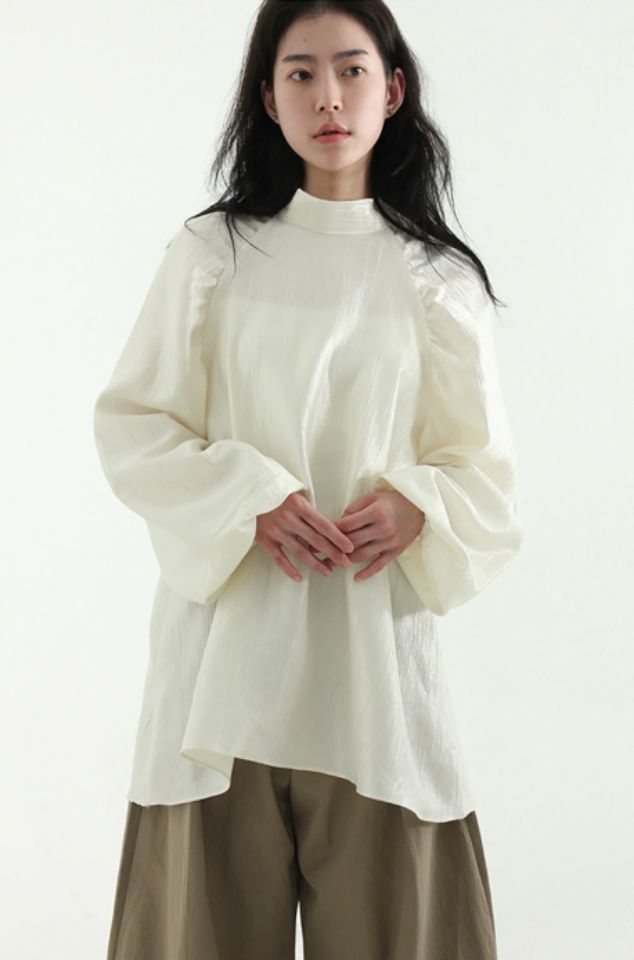 LIVE FOREVER韓國直郵㊣東大門實拍女裝新款人氣襯衫蕾絲衫LIVE FOR_EVER襯衫/蕾絲衫