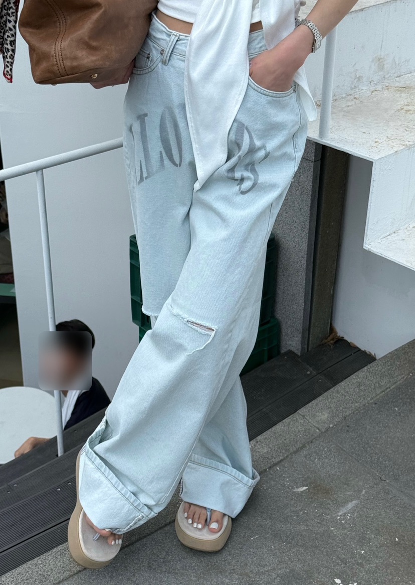 ZEROZERO韓國直郵㊣東大門實拍女裝新款時尚推薦25春夏牛仔褲ZEROZERO牛仔褲