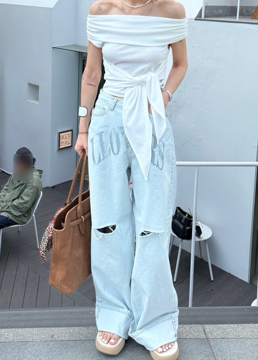 ZEROZERO韓國直郵㊣東大門實拍女裝新款時尚推薦25春夏牛仔褲ZEROZERO牛仔褲