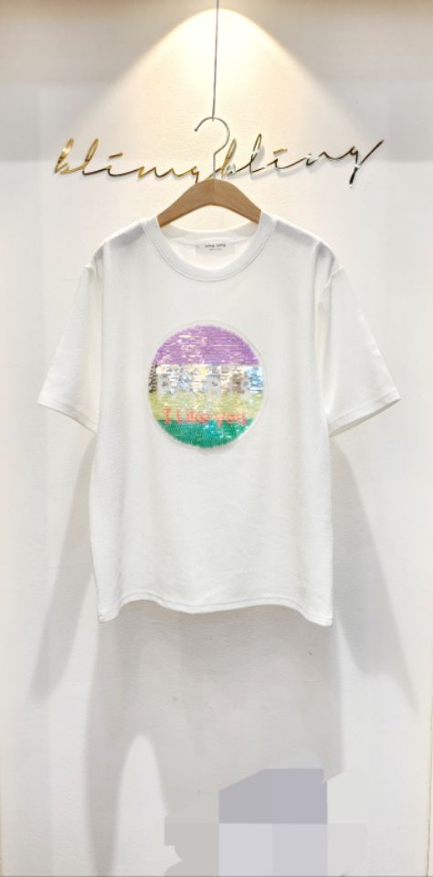 BLING BLING-S直郵韓國代購㊣女裝新品人氣25春夏推薦T恤BLING BLING-ST恤