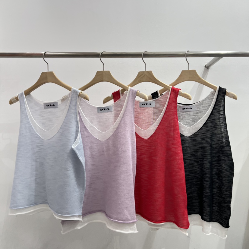 OLA韓國直郵㊣東大門實拍女裝新品25春夏人氣時尚推薦吊帶背心mellor/OLA吊帶/背心