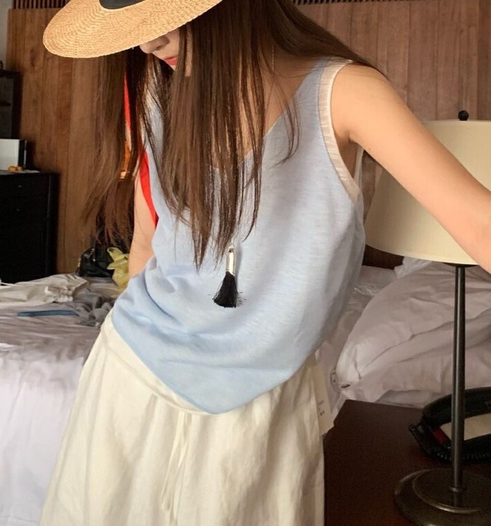 OLA韓國直郵㊣東大門實拍女裝新品25春夏人氣時尚推薦吊帶背心mellor/OLA吊帶/背心