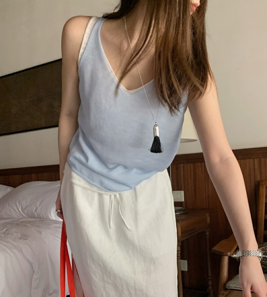 OLA韓國直郵㊣東大門實拍女裝新品25春夏人氣時尚推薦吊帶背心mellor/OLA吊帶/背心
