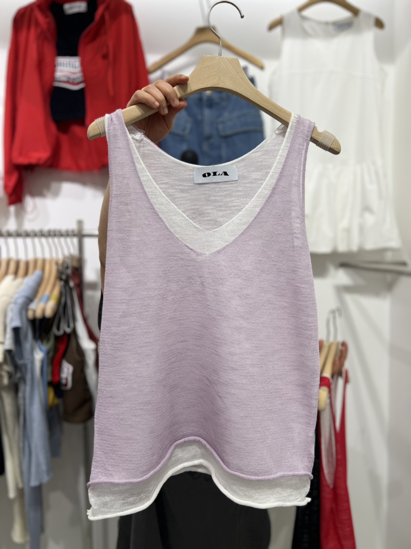 OLA韓國直郵㊣東大門實拍女裝新品25春夏人氣時尚推薦吊帶背心mellor/OLA吊帶/背心圖色2