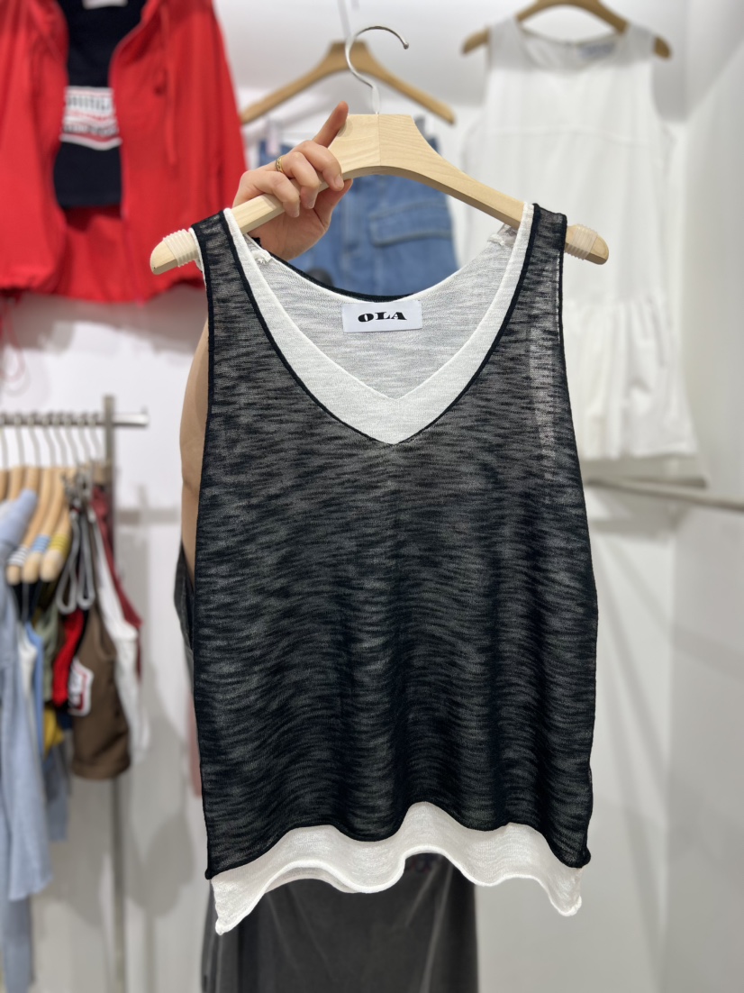 OLA韓國直郵㊣東大門實拍女裝新品25春夏人氣時尚推薦吊帶背心mellor/OLA吊帶/背心圖色4
