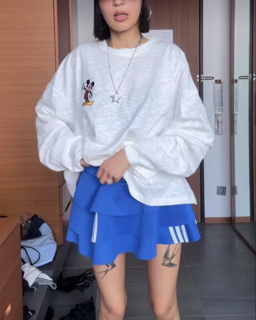 TOLL韓國直郵㊣東大門實拍女裝新款人氣25春夏熱賣長袖T恤亞麻TOLL長袖T恤
