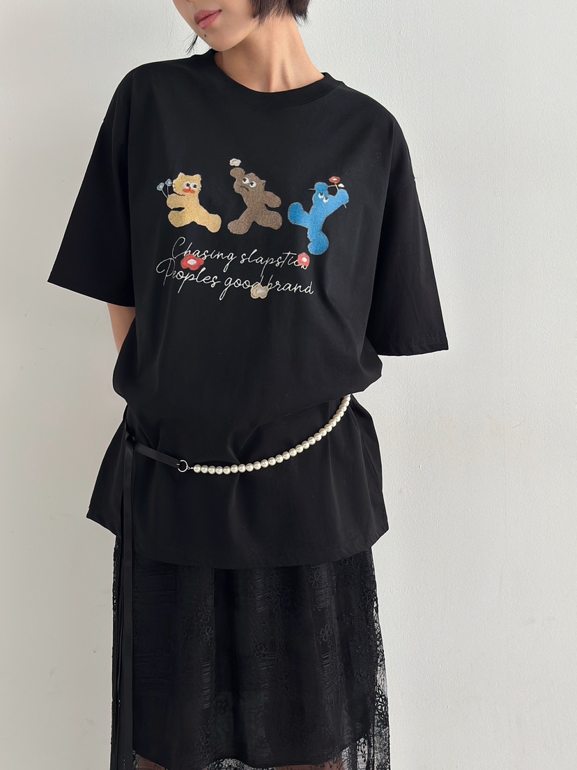 ANGLOG BEIGE直郵韓國代購㊣女裝新品時尚推薦25春夏休閑T恤ANGLOG BEIGET恤
