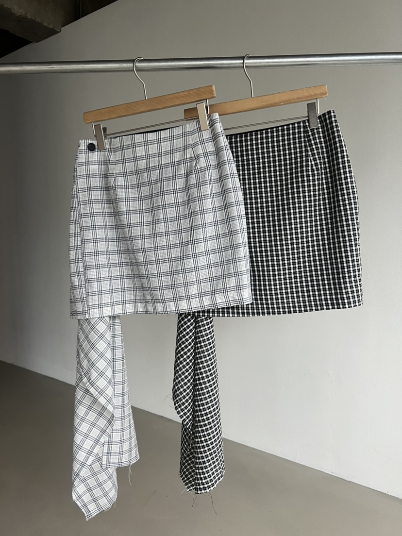 SOLAR韓國㊣直郵東大門代購女裝新品熱賣時尚休閑25春夏短裙SOLAR短裙