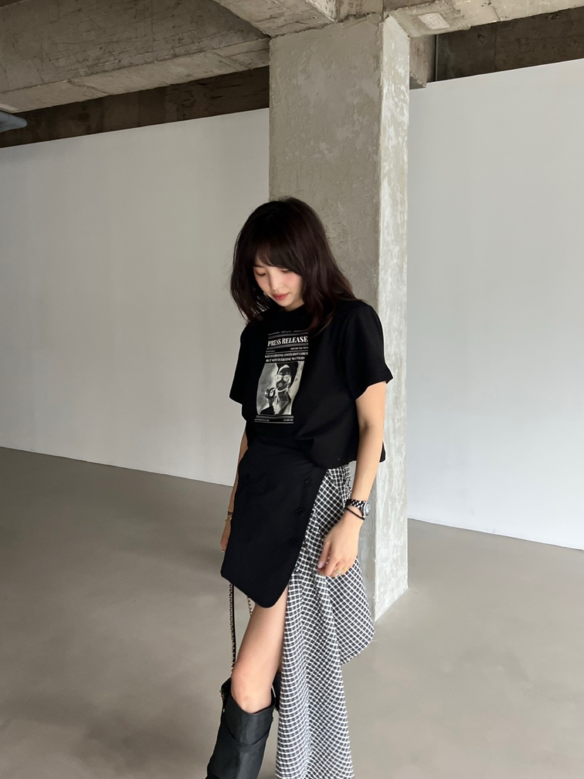 SOLAR韓國㊣直郵東大門代購女裝新品熱賣時尚休閑25春夏短裙SOLAR短裙