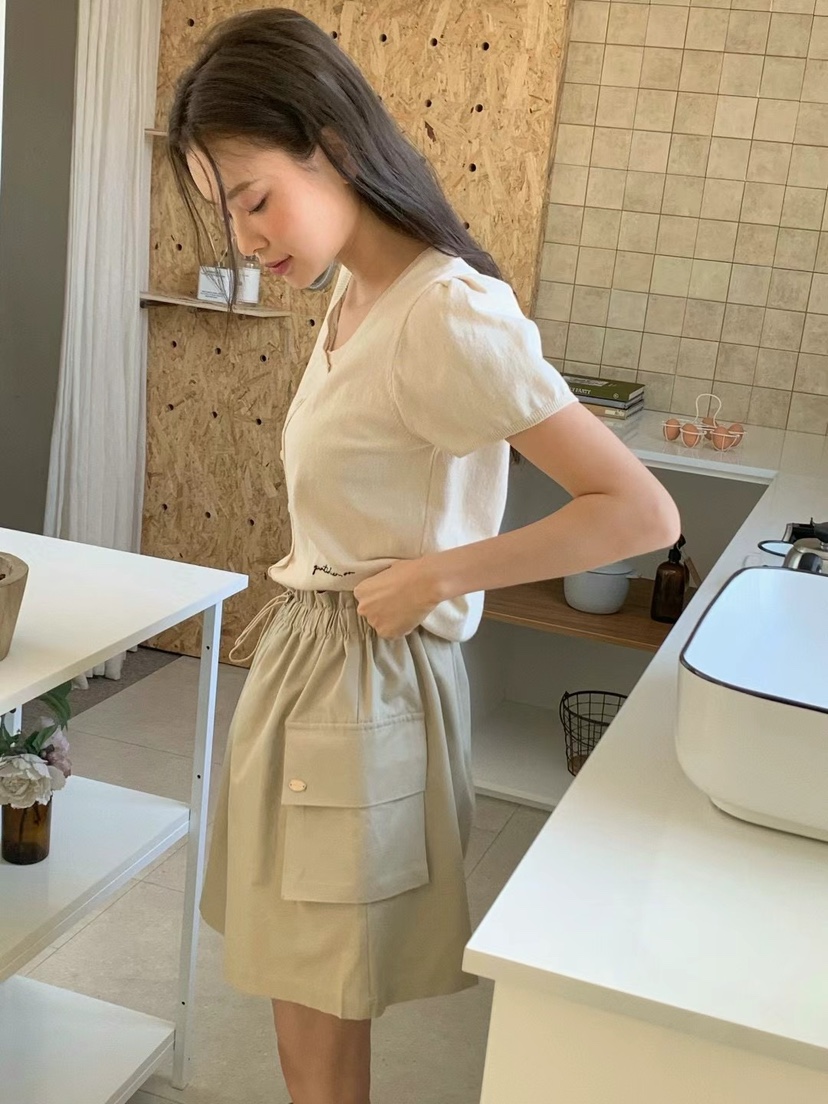 ANOU韓國直郵㊣女裝新款時尚人氣25春夏推薦熱賣休閑短裙ANOU短裙