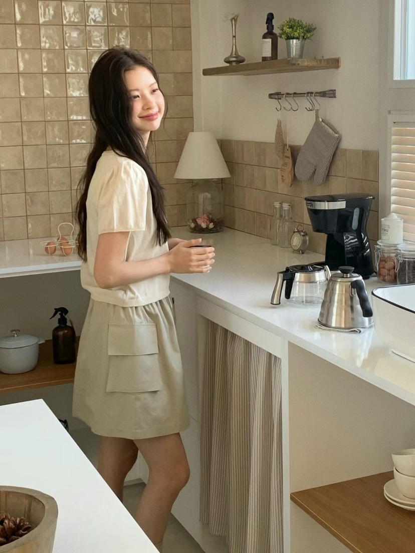 ANOU韓國直郵㊣女裝新款時尚人氣25春夏推薦熱賣休閑短裙ANOU短裙