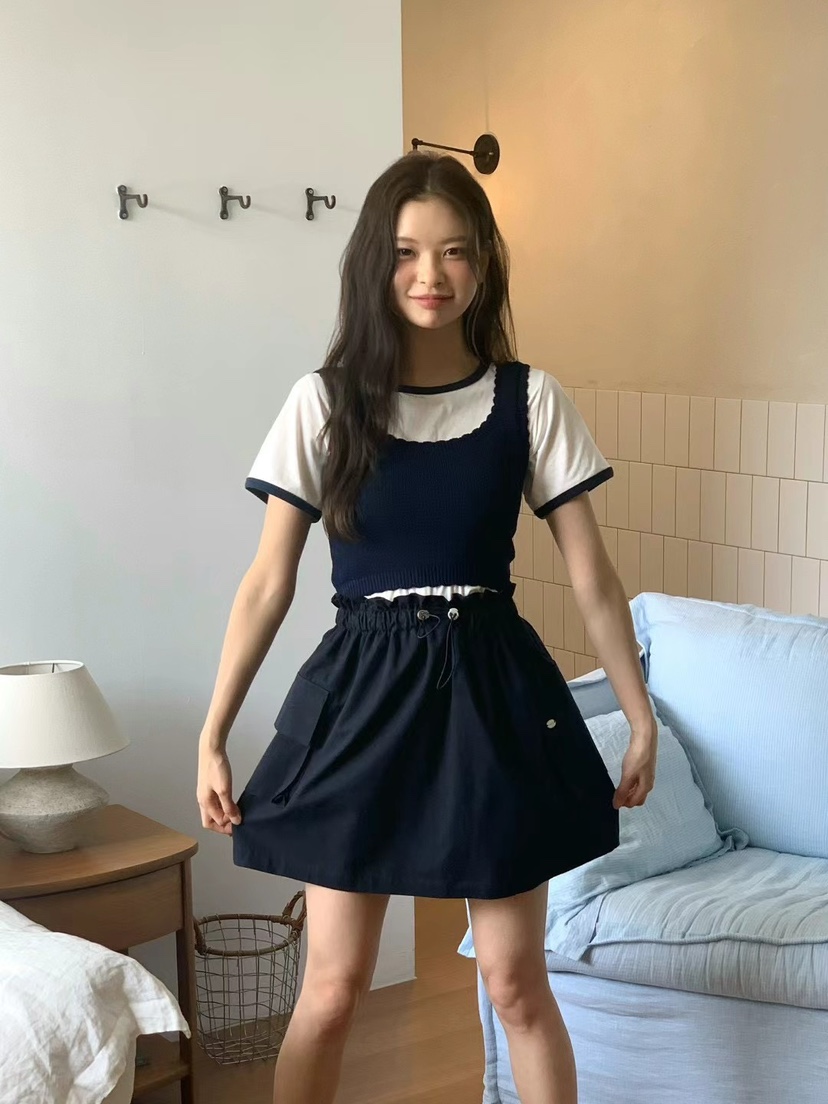 ANOU韓國直郵㊣女裝新款時尚人氣25春夏推薦熱賣休閑短裙ANOU短裙