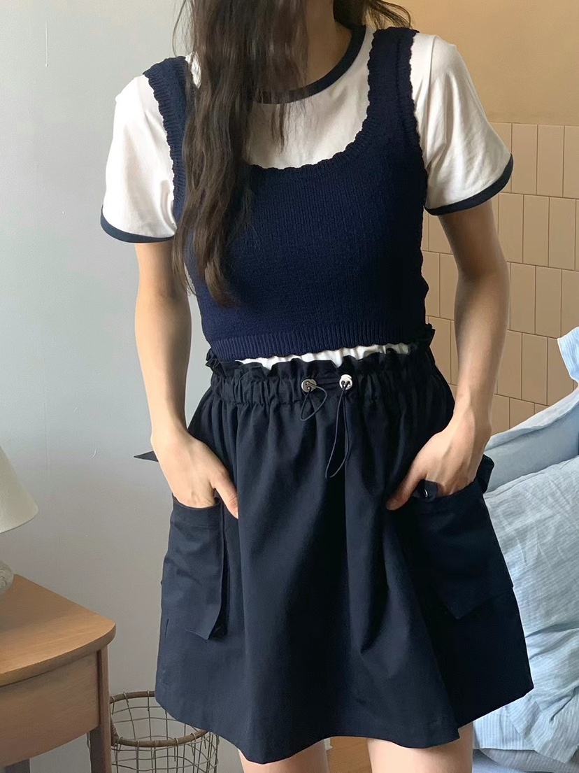ANOU韓國直郵㊣女裝新款時尚人氣25春夏推薦熱賣休閑短裙ANOU短裙