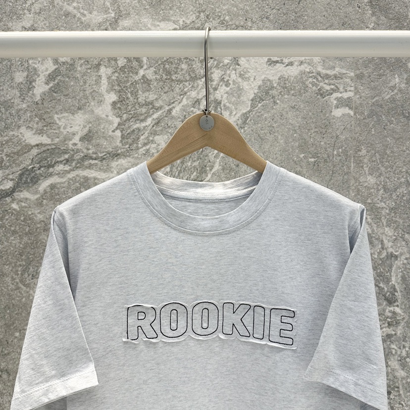 ROOKIE BUD韓國直郵㊣女裝新品25春夏推薦休閑時尚T恤刺繡ROOKIE BUD-LT恤