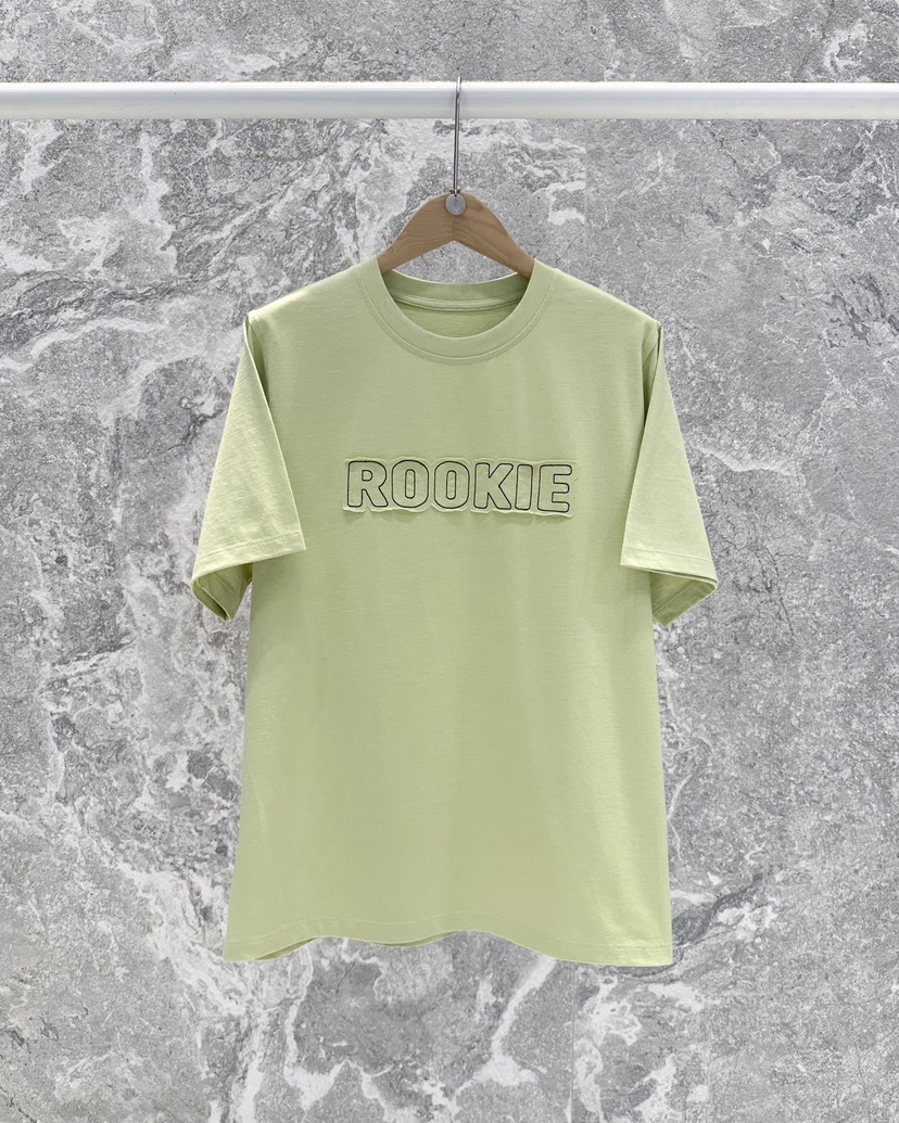 ROOKIE BUD韓國直郵㊣女裝新品25春夏推薦休閑時尚T恤刺繡ROOKIE BUD-LT恤圖色2
