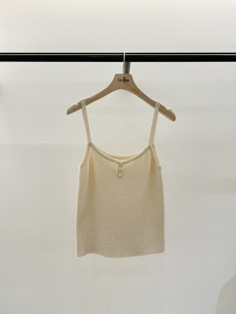LA CREME直郵韓國代購㊣女裝新品25春夏時尚熱賣推薦吊帶背心LA CREME吊帶/背心