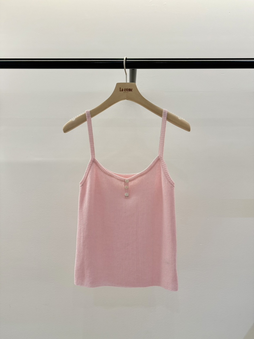 LA CREME直郵韓國代購㊣女裝新品25春夏時尚熱賣推薦吊帶背心LA CREME吊帶/背心圖色2