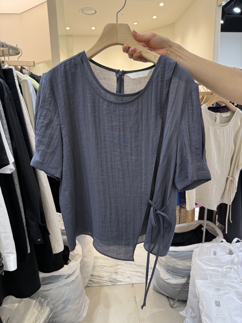 YIKHO STYLE直郵韓國代購㊣女裝新品人氣熱賣25春夏襯衫蕾絲衫YIKHO STYLE襯衫/蕾絲衫圖色2