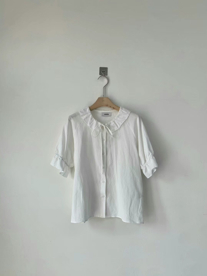 ANOU韓國直郵㊣東大門實拍女裝新品推薦時尚25春夏襯衫蕾絲衫ANOU襯衫/蕾絲衫