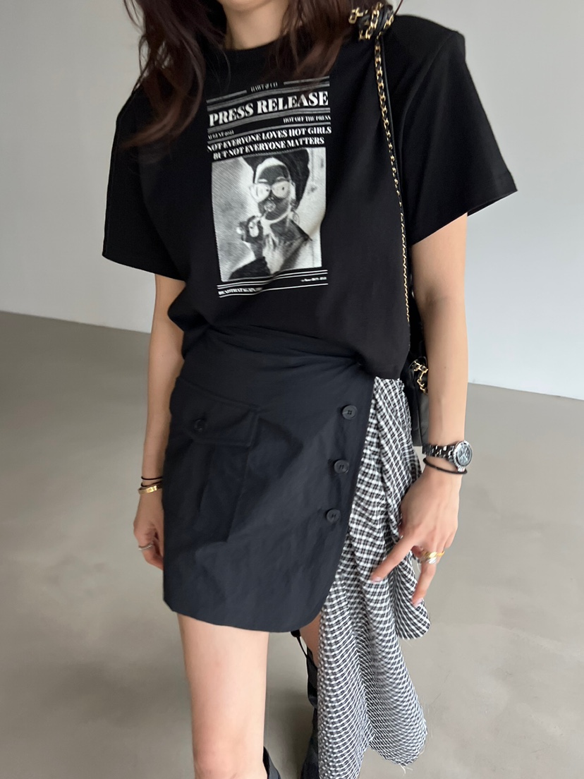 SOLAR韓國直郵㊣女裝新款人氣熱賣推薦25春夏時尚休閑T恤SOLART恤