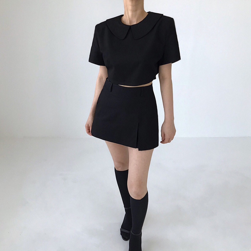 2TWO MOON直郵韓國代購㊣女裝新品25春夏休閑推薦襯衫蕾絲衫2TWO MOON襯衫/蕾絲衫圖色2