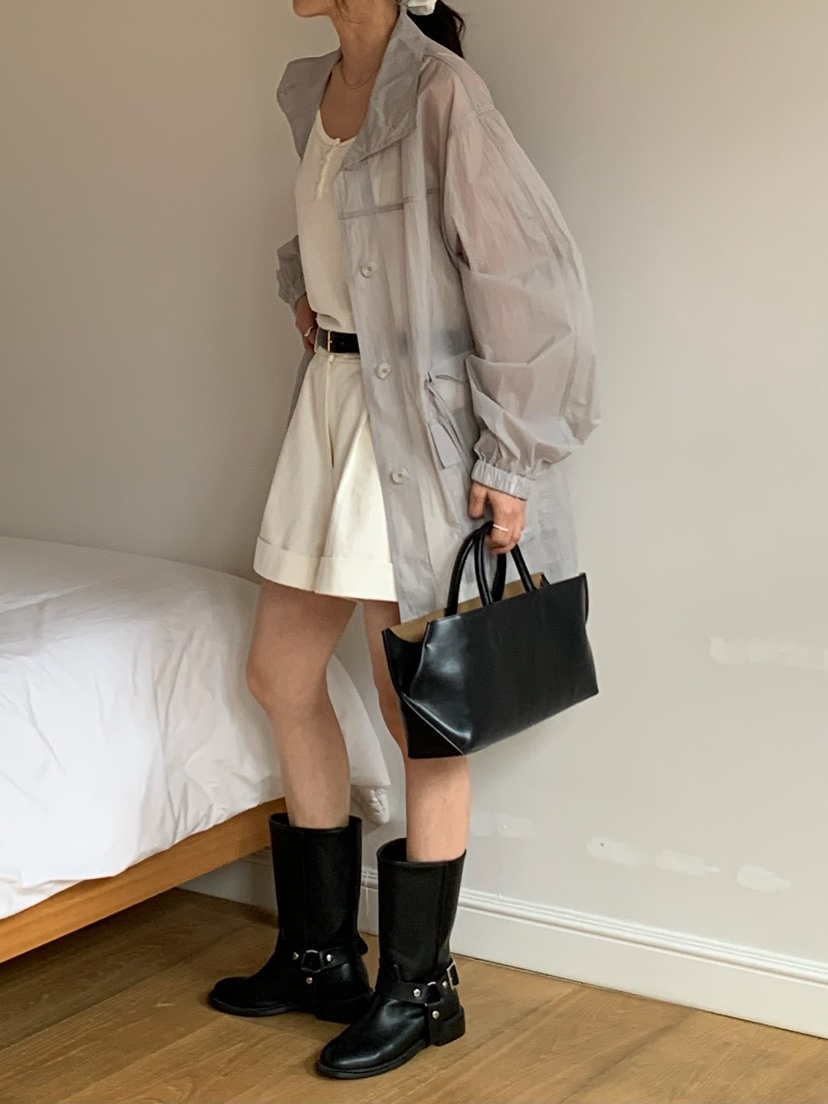 BLEECKER直郵韓國代購㊣女裝新款熱賣人氣推薦時尚夾克含腰繩BLEECKER夾克