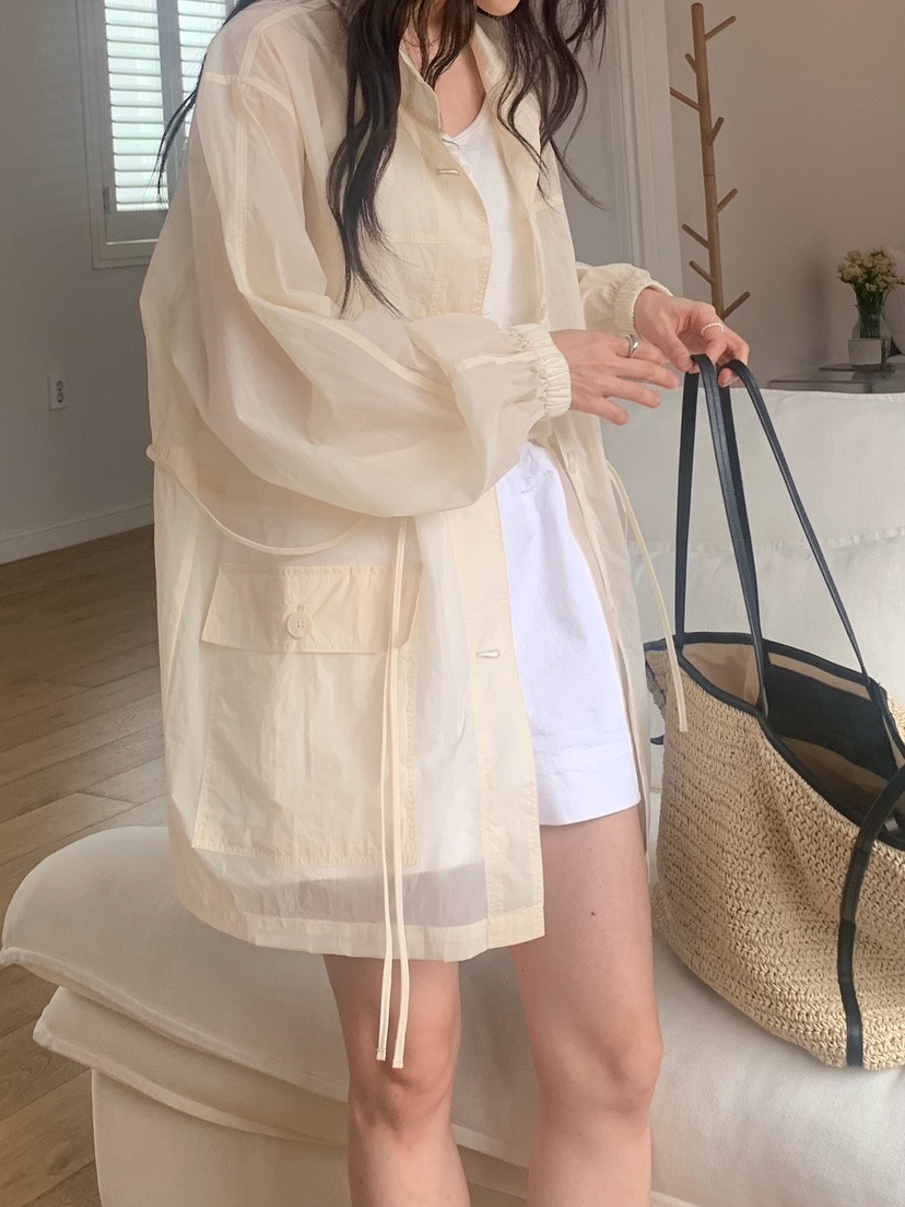 BLEECKER直郵韓國代購㊣女裝新款熱賣人氣推薦時尚夾克含腰繩BLEECKER夾克