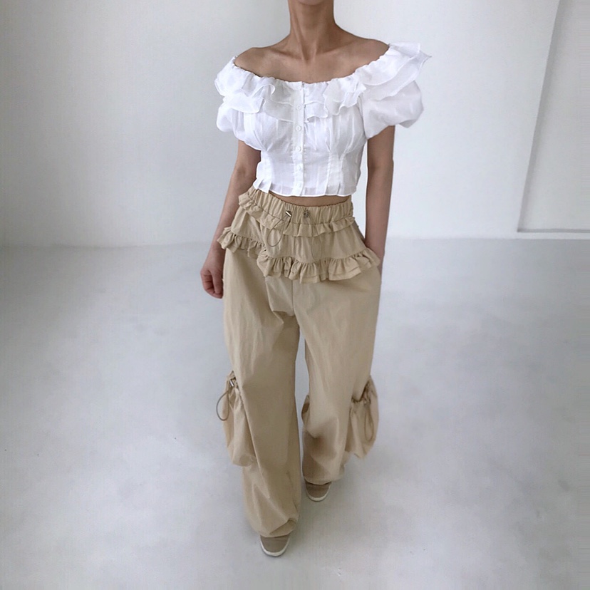 2TWO MOON直郵韓國代購㊣女裝新品人氣推薦熱賣襯衫蕾絲衫2TWO MOON襯衫/蕾絲衫